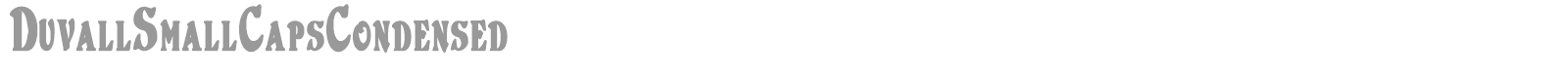 Duvall font preview
